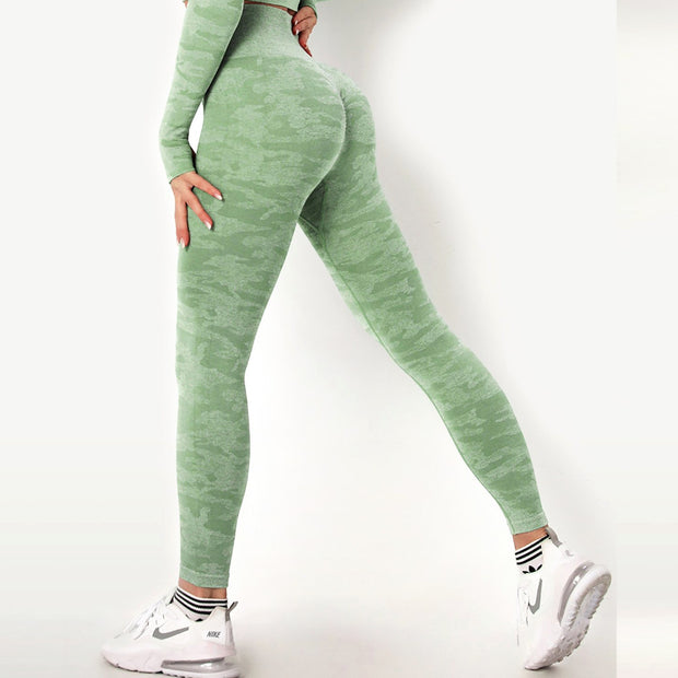 Seamless leggings green