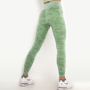 Seamless leggings green#colour_camo-green