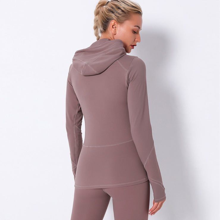 Stretch Hoody Pale Red